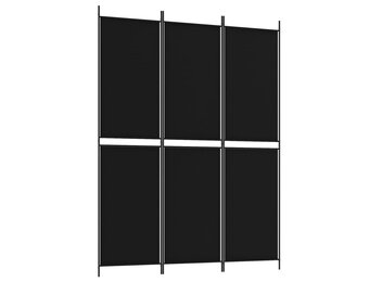 vidaXL Kamerscherm met 3 panelen 150x200 cm stof zwart