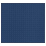 vidaXL Verzwaringsdeken 200x220 cm 9 kg stof blauw