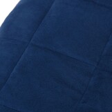 vidaXL Verzwaringsdeken 200x220 cm 9 kg stof blauw