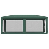 vidaXL Partytent met 6 mesh zijwanden 3x6 m HDPE groen
