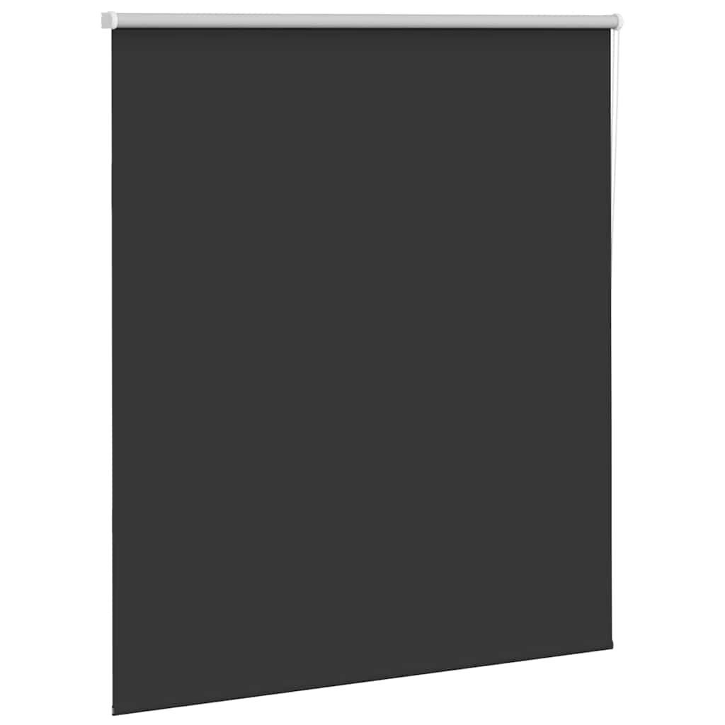 vidaXL Rolgordijn verduisterend 120x130 cm stofbreedte 116,6 cm zwart