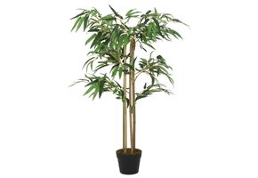 Kunst bamboeplant met 760 bladeren, 120 cm groen - 53% korting