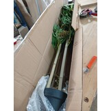 vidaXL Kunstplant bamboe 760 bladeren 120 cm groen