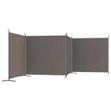 vidaXL Kamerscherm met 4 panelen 698x180 cm stof antracietkleurig