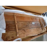 vidaXL Wastafelblad 140x52x2,5 cm massief acaciahout
