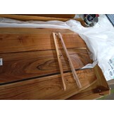 vidaXL Wastafelblad 140x52x2,5 cm massief acaciahout