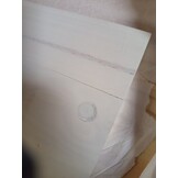 vidaXL BODO Halbank 114x40x45 cm Wit/Bruin - 54% Korting!