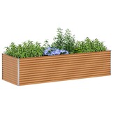 vidaXL Verhoogde plantenbak Licht Bruin 290 x 100 x 68 cm