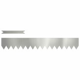 vidaXL Tuinrand 30 st 100 x 0,05 x 15 cm Gegalvaniseerd staal Zilver