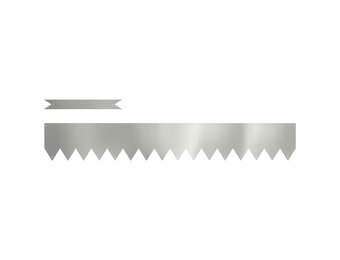 vidaXL Tuinrand 30 st 100 x 0,05 x 15 cm Gegalvaniseerd staal Zilver