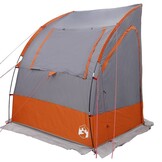 vidaXL Tent Grijs en Oranje en Zwart 194 x 180 x 210 cm Polyester