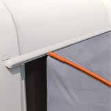 vidaXL Tent Grijs en Oranje en Zwart 194 x 180 x 210 cm Polyester