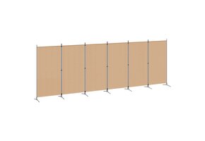 Kamerscherm Beige 6 Panelen - 520 x 180 cm - 53% Korting