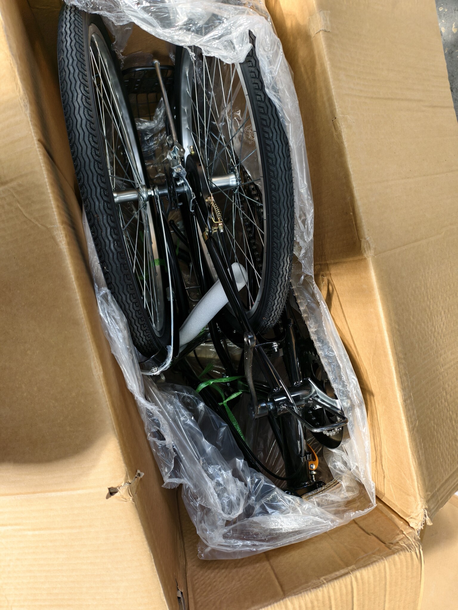 Vouwfiets 24 inch - zwart - zonder versnellingen