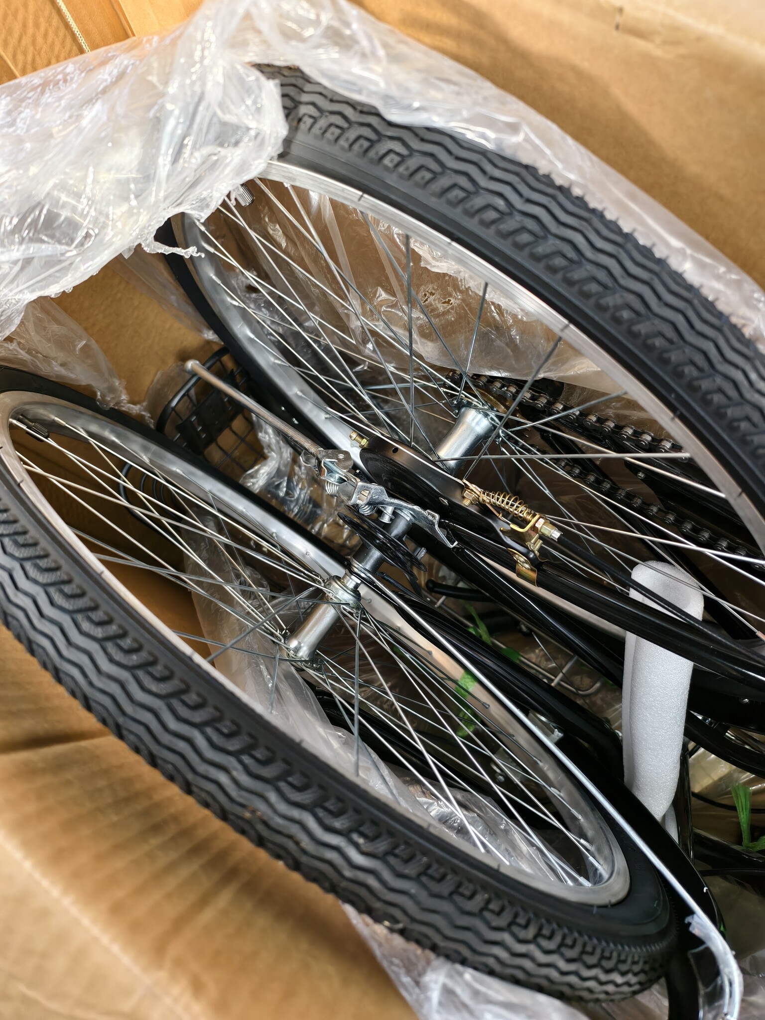 Vouwfiets 24 inch - zwart - zonder versnellingen