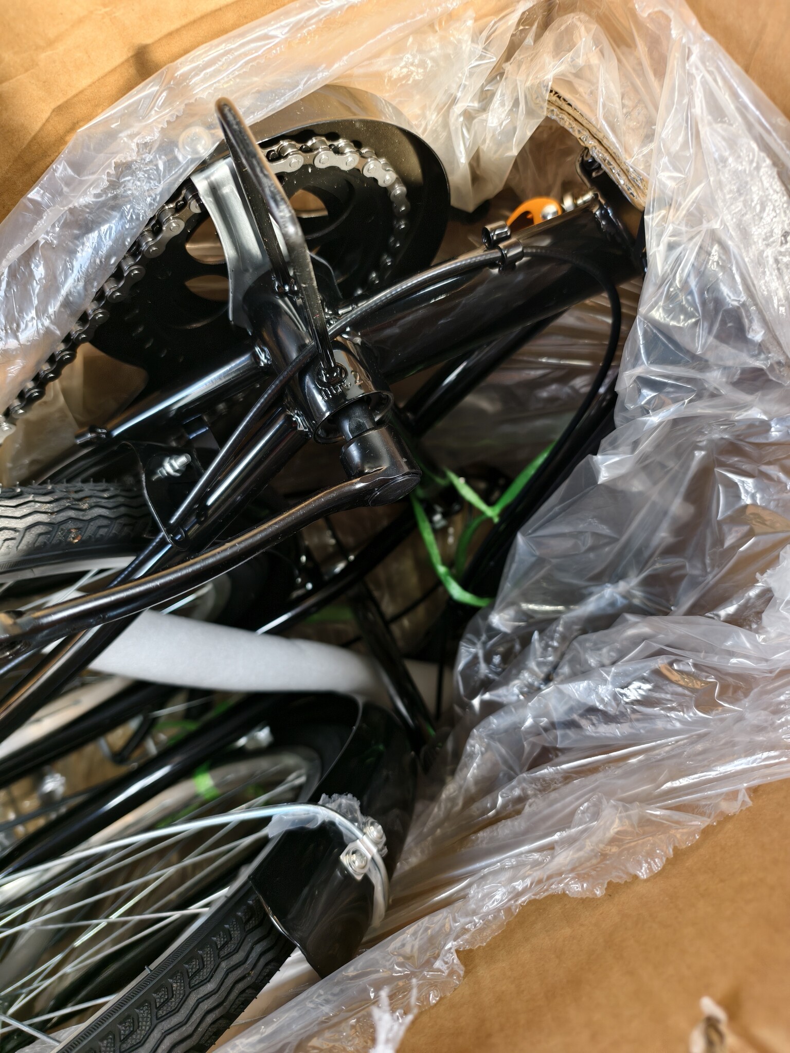 Vouwfiets 24 inch - zwart - zonder versnellingen