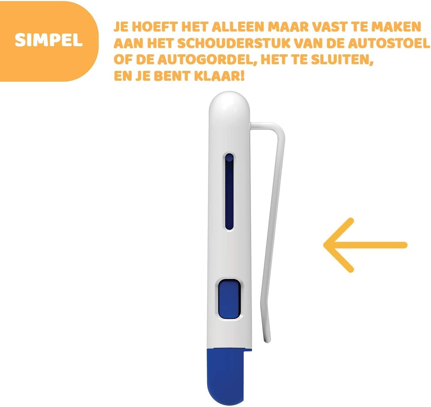 Chicco - Universeel Waarschuwingssysteem - Bevestiging op Autostoeltje - Anti-Verlatingssysteem - Bluetooth - 3 Alarmniveaus
