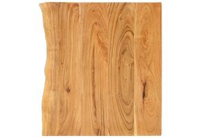 Acaciahouten Wastafelblad 58x52 cm met Natuurlijke Rand - 58% Korting