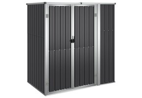 vidaXL Tuinschuur Gegalvaniseerd Staal Antraciet 161x89x161 cm - 35% Korting