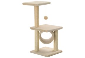 Kattenkrabpaal 65 cm Beige met Sisal - 33% Korting