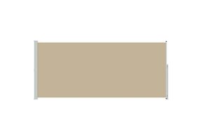 vidaXL Zijscherm Polyester Beige 180x600 cm - 54% Korting