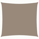 vidaXL Zonnescherm vierkant 4x4 m oxford stof taupe