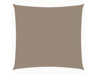 vidaXL Zonnescherm vierkant 4x4 m oxford stof taupe