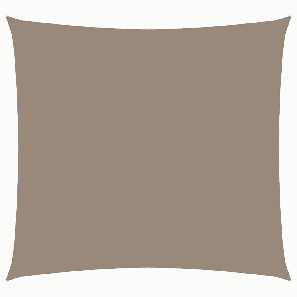 vidaXL Zonnescherm vierkant 4x4 m oxford stof taupe