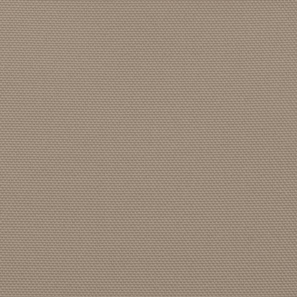 vidaXL Zonnescherm vierkant 4x4 m oxford stof taupe