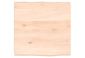 vidaXL Tafelblad Massief Eikenhout Natuurlijke Rand 40x40cm - 34% Korting