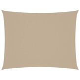 vidaXL Zonnescherm rechthoekig 5x6 m oxford stof beige
