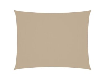 vidaXL Zonnescherm rechthoekig 5x6 m oxford stof beige