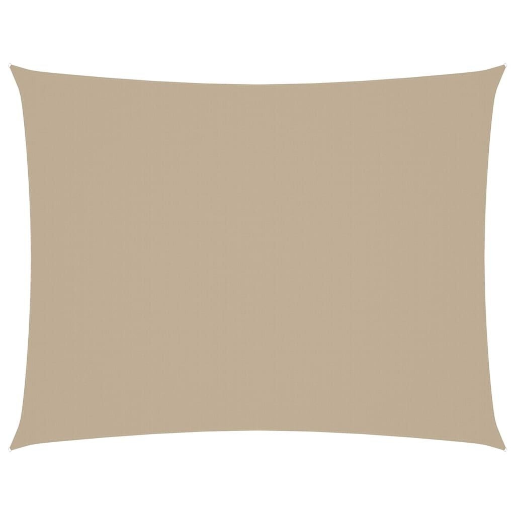 vidaXL Zonnescherm rechthoekig 5x6 m oxford stof beige