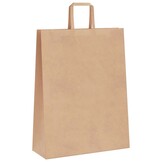 vidaXL Papieren kraftzakken 250 st met hengsels 32x12x42 cm bruin