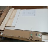 vidaXL Bureaukastje 40x50x75 cm massief grenenhout wit