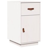 vidaXL Bureaukastje 40x50x75 cm massief grenenhout wit