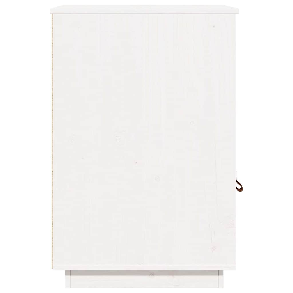 vidaXL Bureaukastje 40x50x75 cm massief grenenhout wit