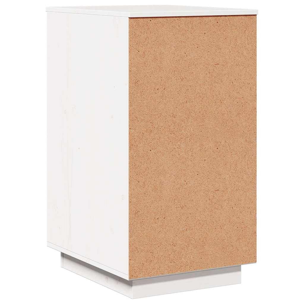 vidaXL Bureaukastje 40x50x75 cm massief grenenhout wit