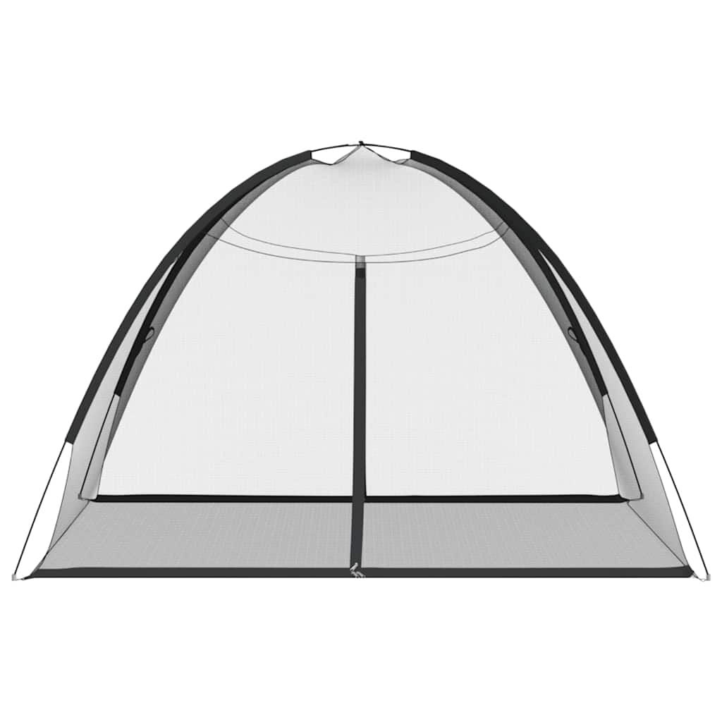 vidaXL Klamboe met deuren Mongolia 220 gaas 200x200x135 cm zwart