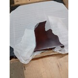 vidaXL Tafelblad vierkant 40x40x2,5cm behandeld eiken donkerbruin
