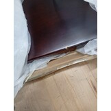 vidaXL Tafelblad vierkant 40x40x2,5cm behandeld eiken donkerbruin