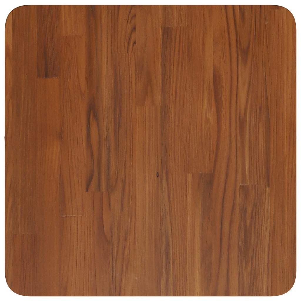 vidaXL Tafelblad vierkant 40x40x2,5cm behandeld eiken donkerbruin