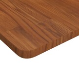 vidaXL Tafelblad vierkant 40x40x2,5cm behandeld eiken donkerbruin