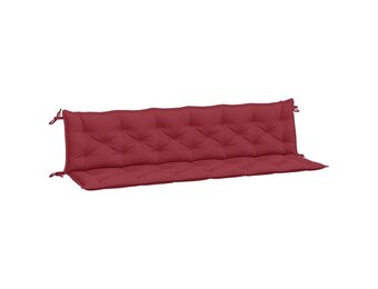 vidaXL Tuinbankkussens 2 st 200x50x7 cm oxford stof wijnrood