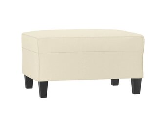 vidaXL Voetenbank 70x55x41 cm kunstleer crèmekleurig