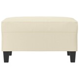 vidaXL Voetenbank 70x55x41 cm kunstleer crèmekleurig