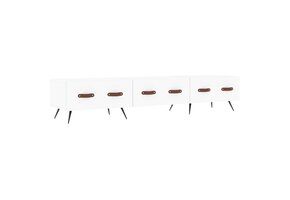 TV-meubel Bewerkt Hout Wit 150x36x30 cm - 54% Korting