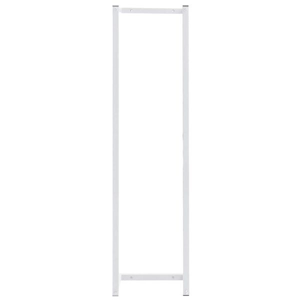 vidaXL Handdoekenrek 25x20x95 cm staal wit