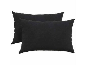 vidaXL Sofa Kussens 2 stuks Zwart 60 x 40 cm Cordstof