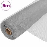 vidaXL Gaas 100x500 cm aluminium zilverkleurig